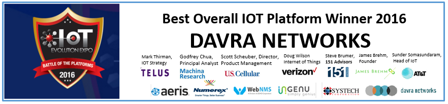 Davra named Best IOT Platform at IoT Evolution