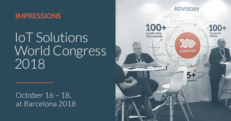 Impressions_IOT Barselona_2018 