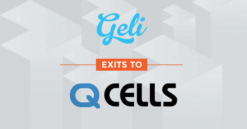 Momenta Ventures Portfolio Company Geli Acquisition by Q CELLS